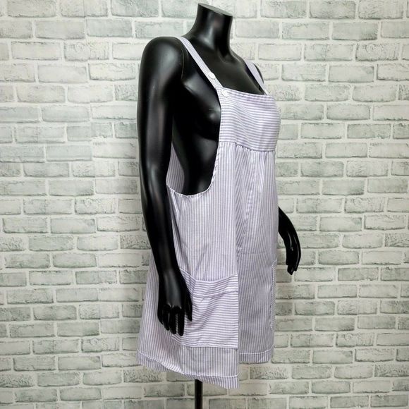 Vintage 90s J. Michelle Size M Purple White Striped Pregnancy Maternity Romper‎ - Picture 5 of 8